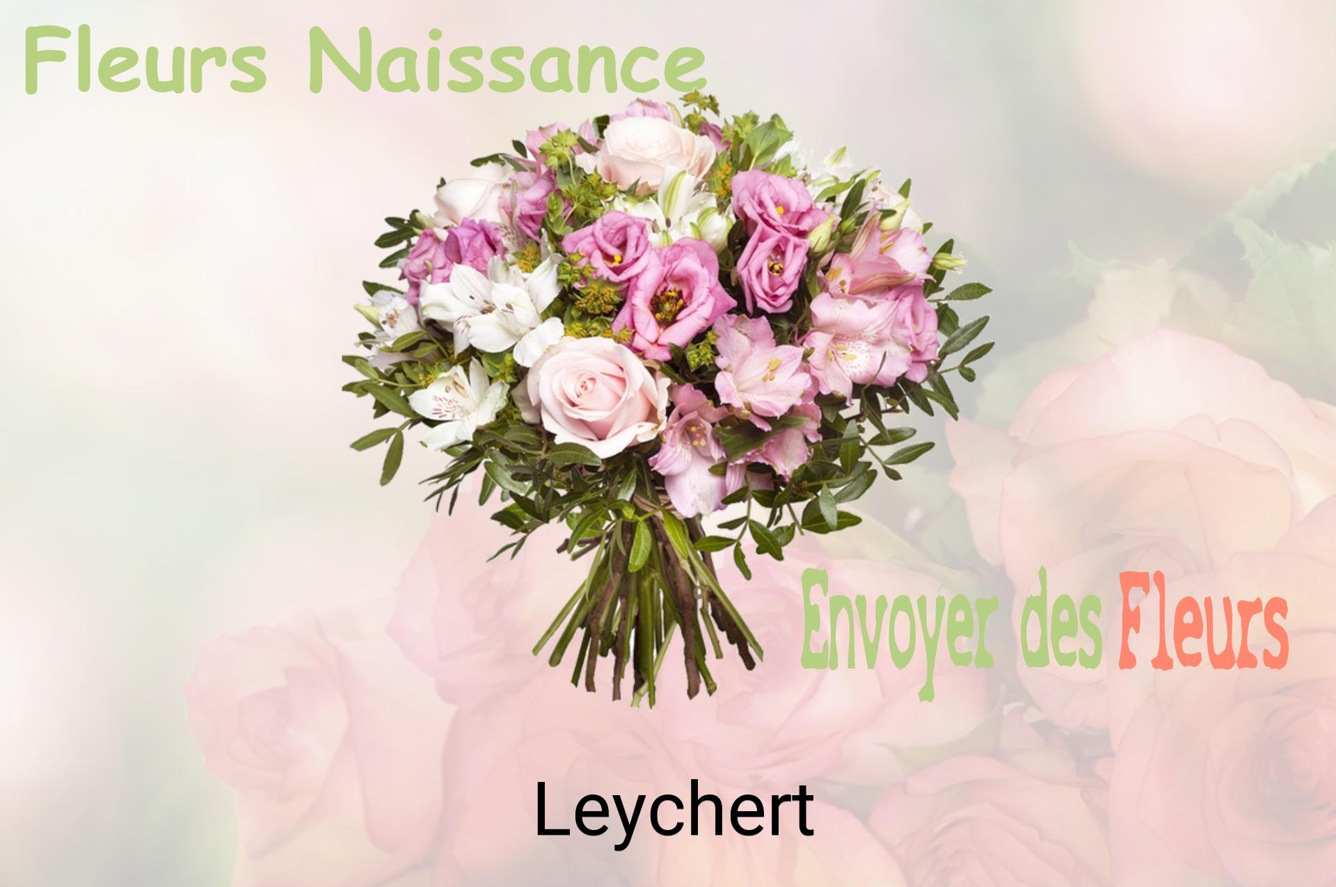Bouquet de fleurs de naissance livré à Leychert